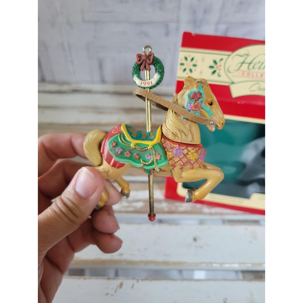Carlton Christmas go round carousel second ornamen
